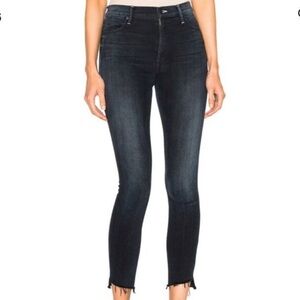 MOTHER Stunner Zip Ankle Step Fray